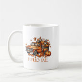 Hallo Fall Pumpkin Kup Truck Gnome Herbstbaum Fab Kaffeetasse (Links)