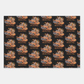 Hallo Fall Pumpkin Lieferwagen Truck Gnome Herbstb Geschenkpapier Set (Vorderseite)