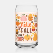 Hallo Fall Pumpkins Dosenglas (Vorderseite)