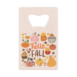 Hallo Fall Pumpkins Geldbeutel Flaschenöffner