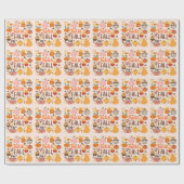 Hallo Fall Pumpkins Geschenkpapier (Flach)