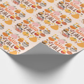 Hallo Fall Pumpkins Geschenkpapier (Ecke)