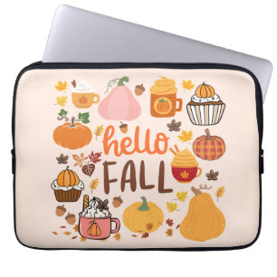 Hallo Fall Pumpkins Laptopschutzhülle