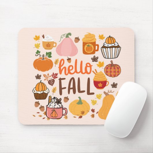 Hallo Fall Pumpkins Mousepad (Mit Mouse)