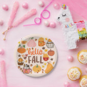 Hallo Fall Pumpkins Pappteller (Party)
