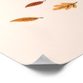 Hallo Fall Pumpkins Poster (Ecke)