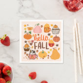 Hallo Fall Pumpkins Serviette (Beispiel)