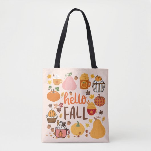 Hallo Fall Pumpkins Tasche (Vorderseite)