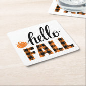 Hallo Fall Rechteckiger Pappuntersetzer (angewinkelt)