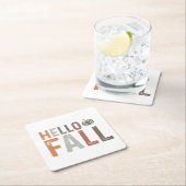 Hallo Fall Rechteckiger Pappuntersetzer (Vor Ort)