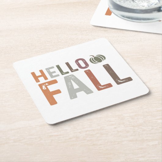 Hallo Fall Rechteckiger Pappuntersetzer (angewinkelt)