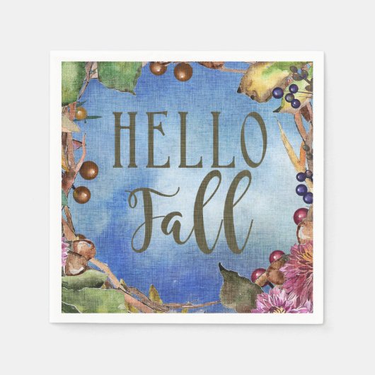 Hallo Fall Serviette (Vorderseite)