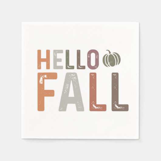 Hallo Fall Serviette (Vorderseite)