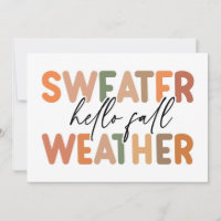 Hallo Fall | Sweater Weather