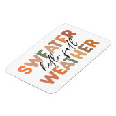 Hallo Fall | Sweater Weather Magnet (Linke Seite)