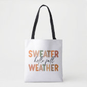 Hallo Fall | Sweater Weather Tasche (Vorderseite)