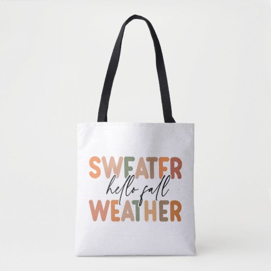 Hallo Fall | Sweater Weather Tasche (Vorderseite)
