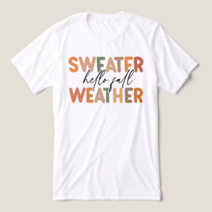 Hallo Fall   Sweater Weather Tri-Blend Shirt