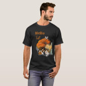 Hallo Fall T - Shirt mit Whimsical Cat und Maus (Vorne ganz)