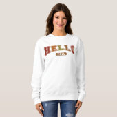 Hallo Fall Trendy Herbst Varsity Sweatshirt (Vorne ganz)