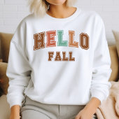 Hallo Fall Trendy Herbst Varsity Sweatshirt