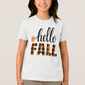 Hallo Fall Tri-Blend Shirt (Vorderseite)