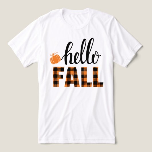 Hallo Fall Tri-Blend Shirt (Design Vorderseite)