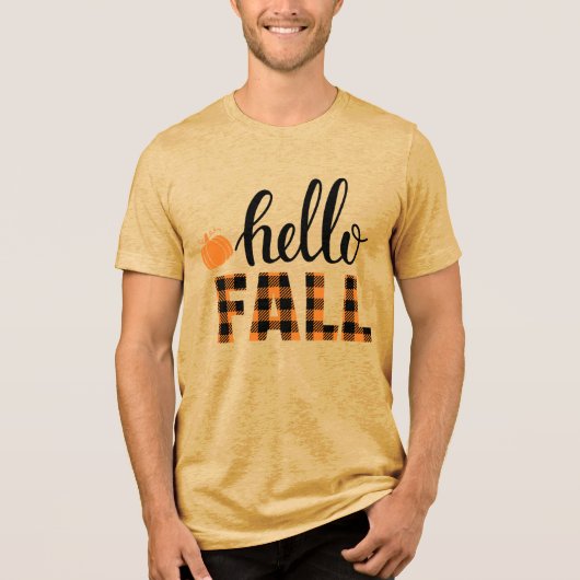 Hallo Fall Tri-Blend Shirt (Vorderseite)