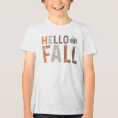 Hallo Fall Tri-Blend Shirt (Vorderseite)