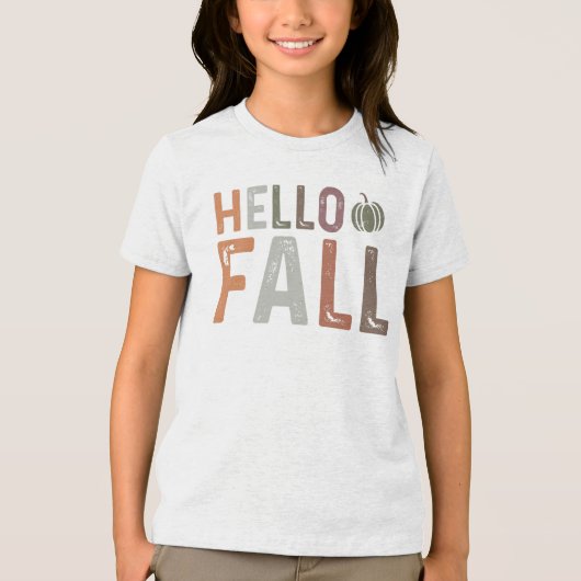 Hallo Fall Tri-Blend Shirt (Vorderseite)