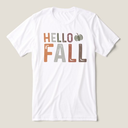 Hallo Fall Tri-Blend Shirt (Design Vorderseite)