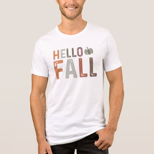 Hallo Fall Tri-Blend Shirt (Vorderseite)