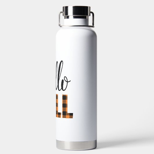 Hallo Fall Trinkflasche (Rückseite)