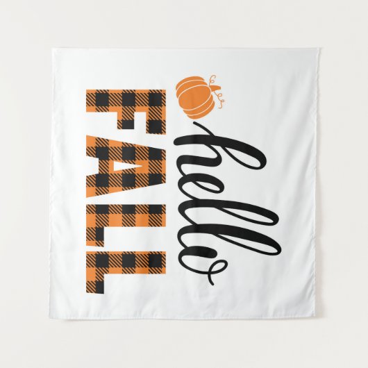 Hallo Fall Wandteppich (Vorderseite (Horizontal))