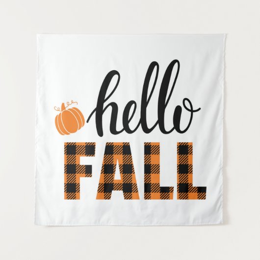 Hallo Fall Wandteppich (Vorderseite)