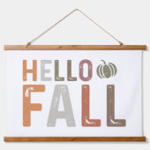 Hallo Fall Wandteppich Mit Holzrahmen (Vorne)