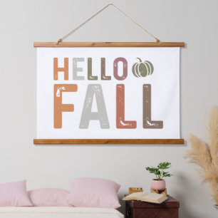 Hallo Fall Wandteppich Mit Holzrahmen