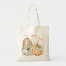 Hallo Fall Watercolor Pumpkins