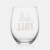 Hallo Fall Weinglas Ohne Stiel (Rückseite)