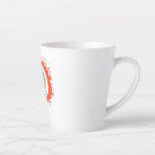 Hallo Fall - Whimsical Pumpkin Design Milchtasse (Rechts)
