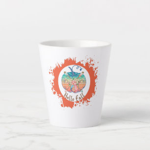 Hallo Fall - Whimsical Pumpkin Design Milchtasse