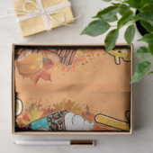 Hallo Farbe für den Herbst anpassen Seidenpapier (Geschenk)