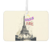 Hallo Farbige Paris Autolufterfrischer (Rückseite)