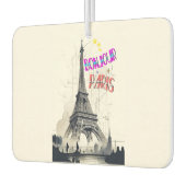 Hallo Farbige Paris Autolufterfrischer (Links)