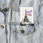Hallo Farbige Paris Button (Insitu)