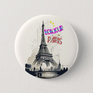 Hallo Farbige Paris Button