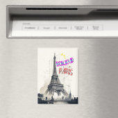 Hallo Farbige Paris Magnet (In Situ (Geschirrspüler))
