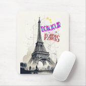 Hallo Farbige Paris Mousepad (Mit Mouse)