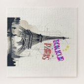Hallo Farbige Paris Puzzle (Horizontal)