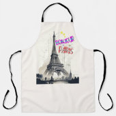 Hallo Farbige Paris Schürze (Vorderseite)